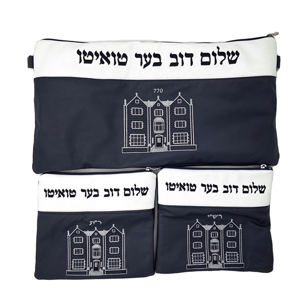 תמונה של סט לתפילין בר מצווה - עור  770 - הכל כלול -  2 גוונים