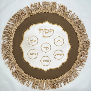 כיסוי לשלוש מצות - קערת ליל הסדר - דמוי עור יוקרתי
