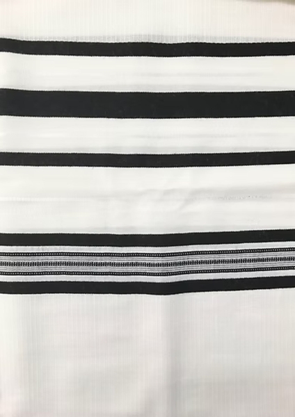 תמונה של טלית גדול מצמר - דגם גלבוע - שחור - אריגה מיוחדת- מידה 45\80 מחיר ₪245 \₪420 - עותק - עותק